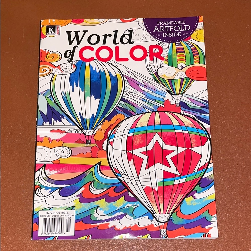 World of Color Adult Coloring Book - Vibrant Multicolor Art Prints